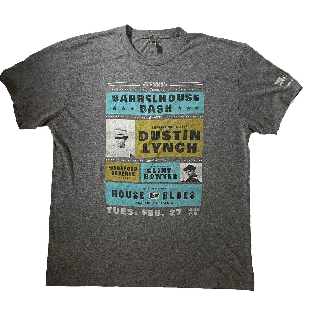 Dustin Lynch Barrelhouse Bash Sz 2XL Tshirt 2018 Commodity Classic Dekalb Asgrow